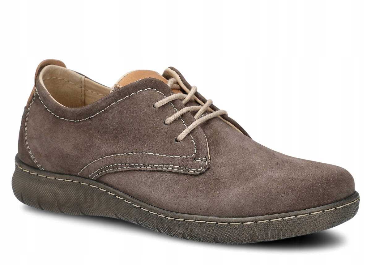 Nagaba 331 Olivová – Velmi Pohodlné Kožené Polské Dámské Polobotky