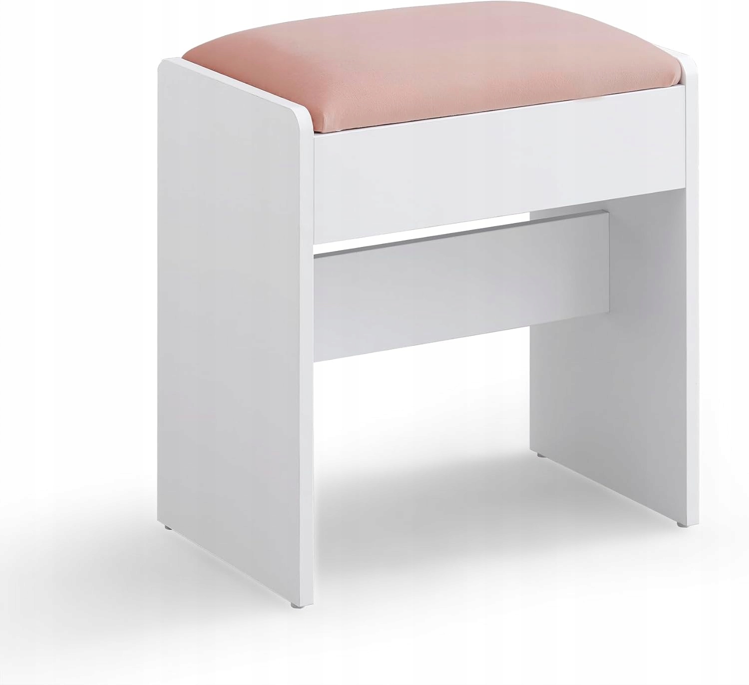 Taburet sedák na toaletní stolek do ložnice, čalouněný, růžový