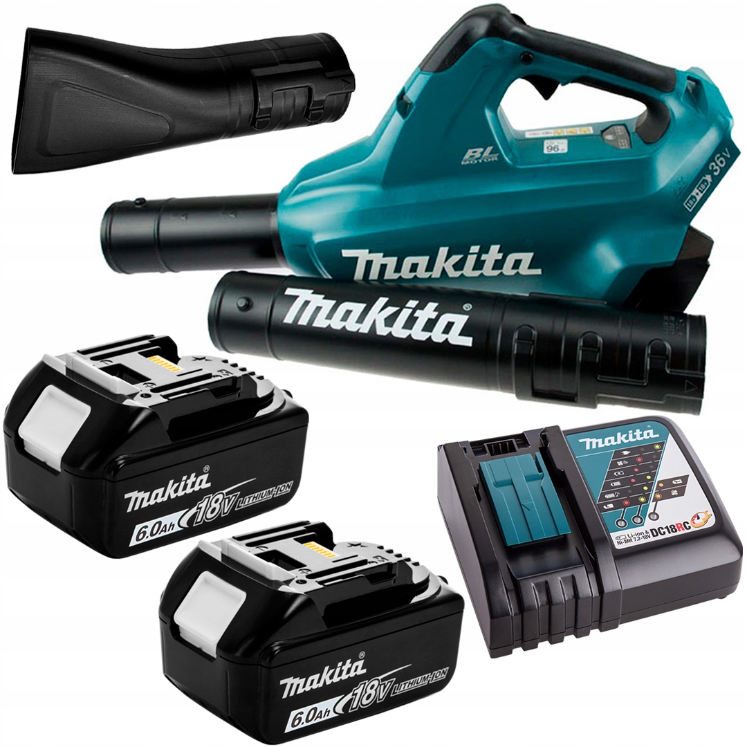 Akumulátorový fúkač Makita DUB362 Lxt 2x18 (36)V 2x6Ah Bl 54 m/s 6 rýchlostí
