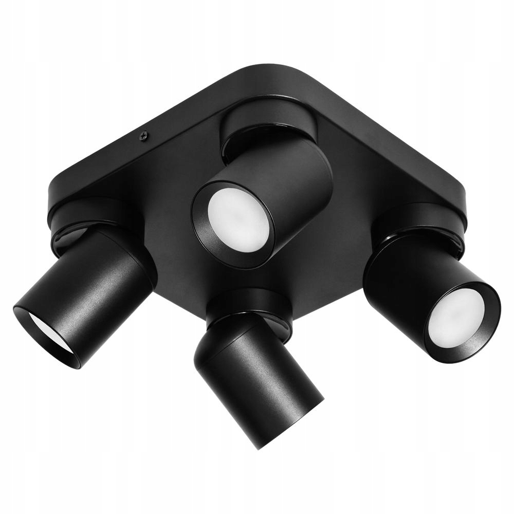 Malta Sp 4, nástěnné a stropní svítidlo, GU10 max. 4x12W, IP20, černé