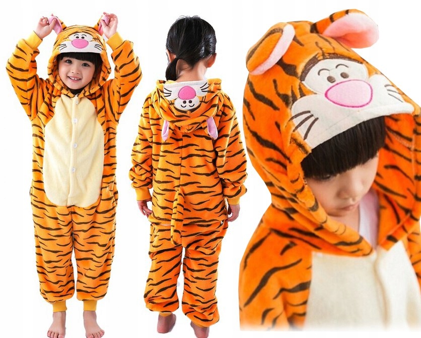 

Tygrysek Piżama Kombinezon Kigu Onesie 140 CH1X