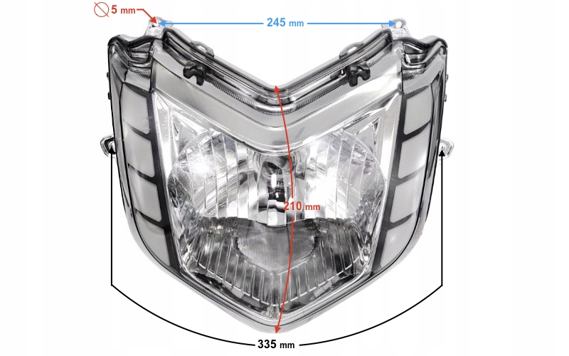 Světlomet Pro Skútr Energy Martinelli