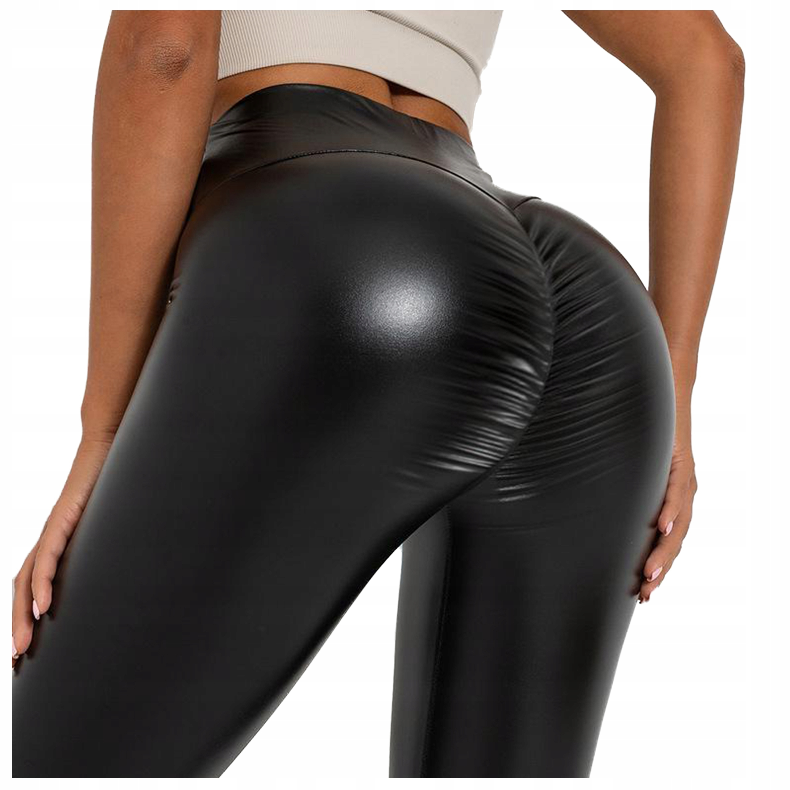 

Legginsy skórzane a la skóra Push Up sexy pupa M