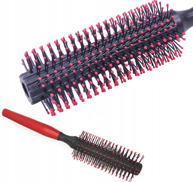 SZCZOTKA DO WŁOSÓW NYLONOWE WŁOSIE OKRĄGŁA