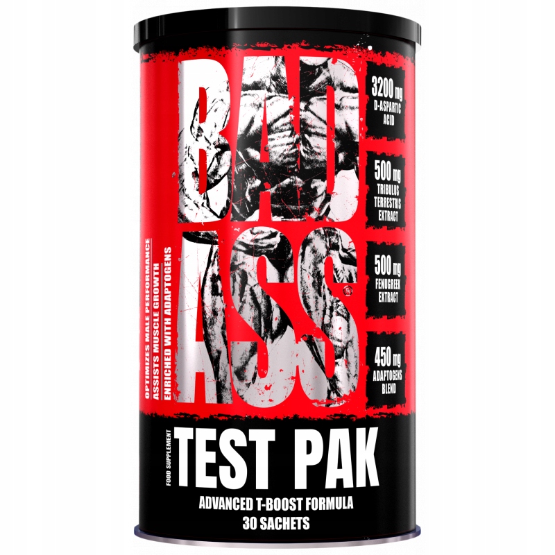 Testosteron Booster Bad Ass Test, Balení Obsahuje 30 Sáčků – Fitness Hostina