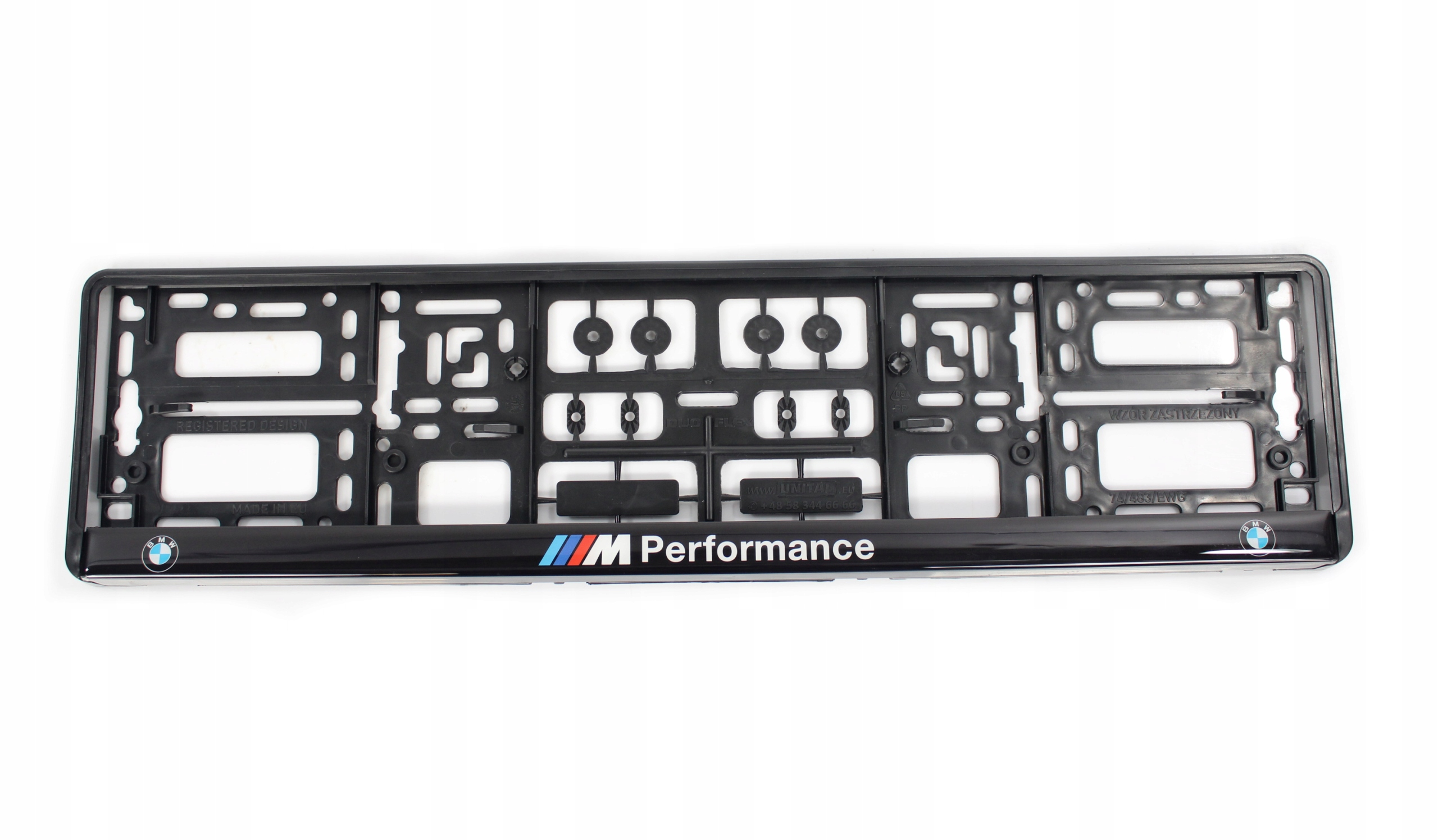 RAMKI TABLICY REJESTRACYJNEJ BMW M-PERFORMANCE ŻEL Producent bez marki