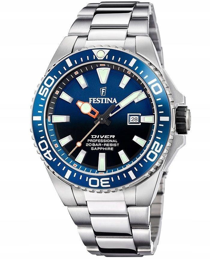 Pánské Hodinky Festina Diver Professional F20663/1 46,00mm 20ATM