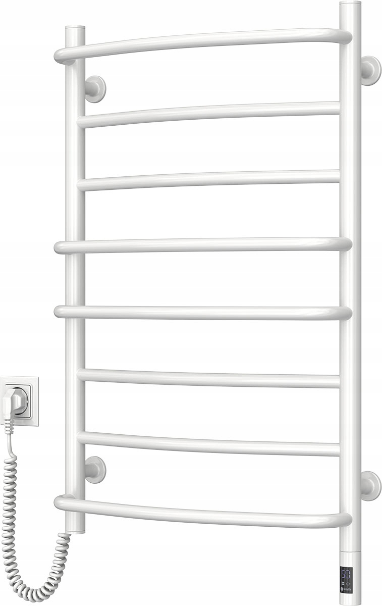 Elektrický kúpeľňový radiátor Biely Omega Sensor 530х800, ľavý