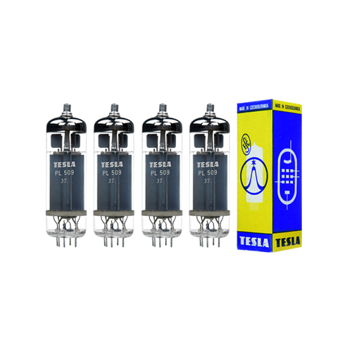 Elektronická lampa PL509 40KG6 výkonová pentoda Tesla 4 ks zvolená štvorcová