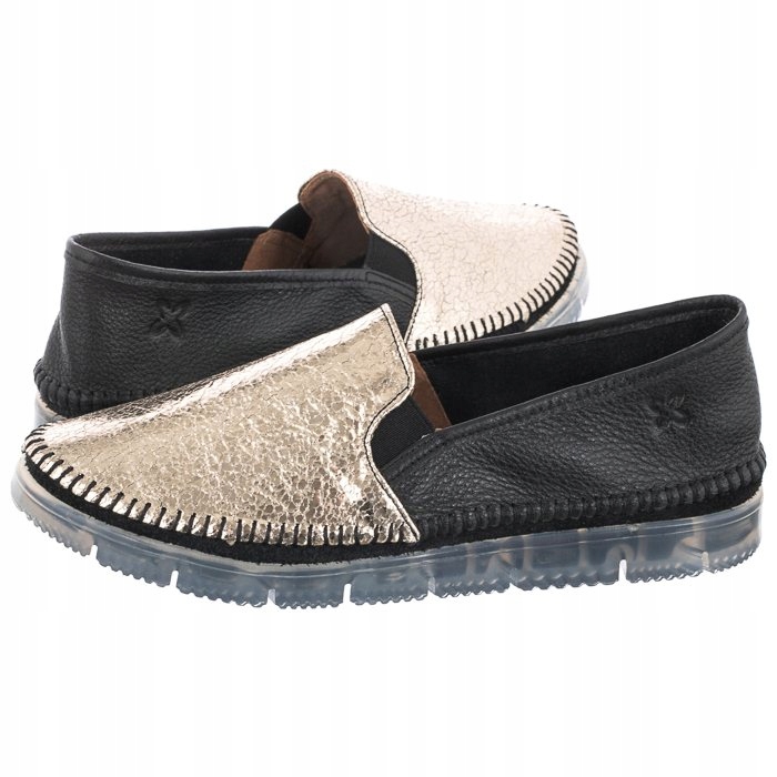 

Buty Damskie Półbuty Maciejka Czarne/Złote 03512