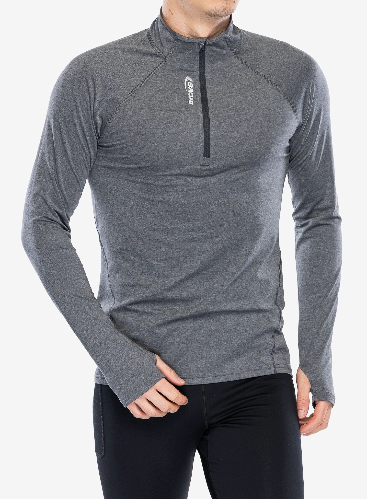 Bluza do biegania Inov-8 Active Hz Midlayer grey XL