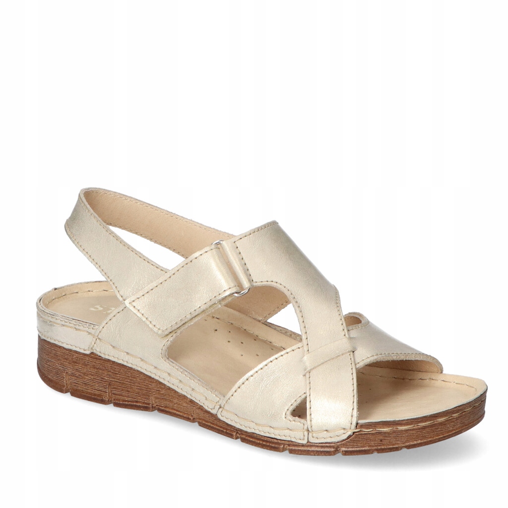 Sandály Stella 908 Béžová-Zlatá 55 37