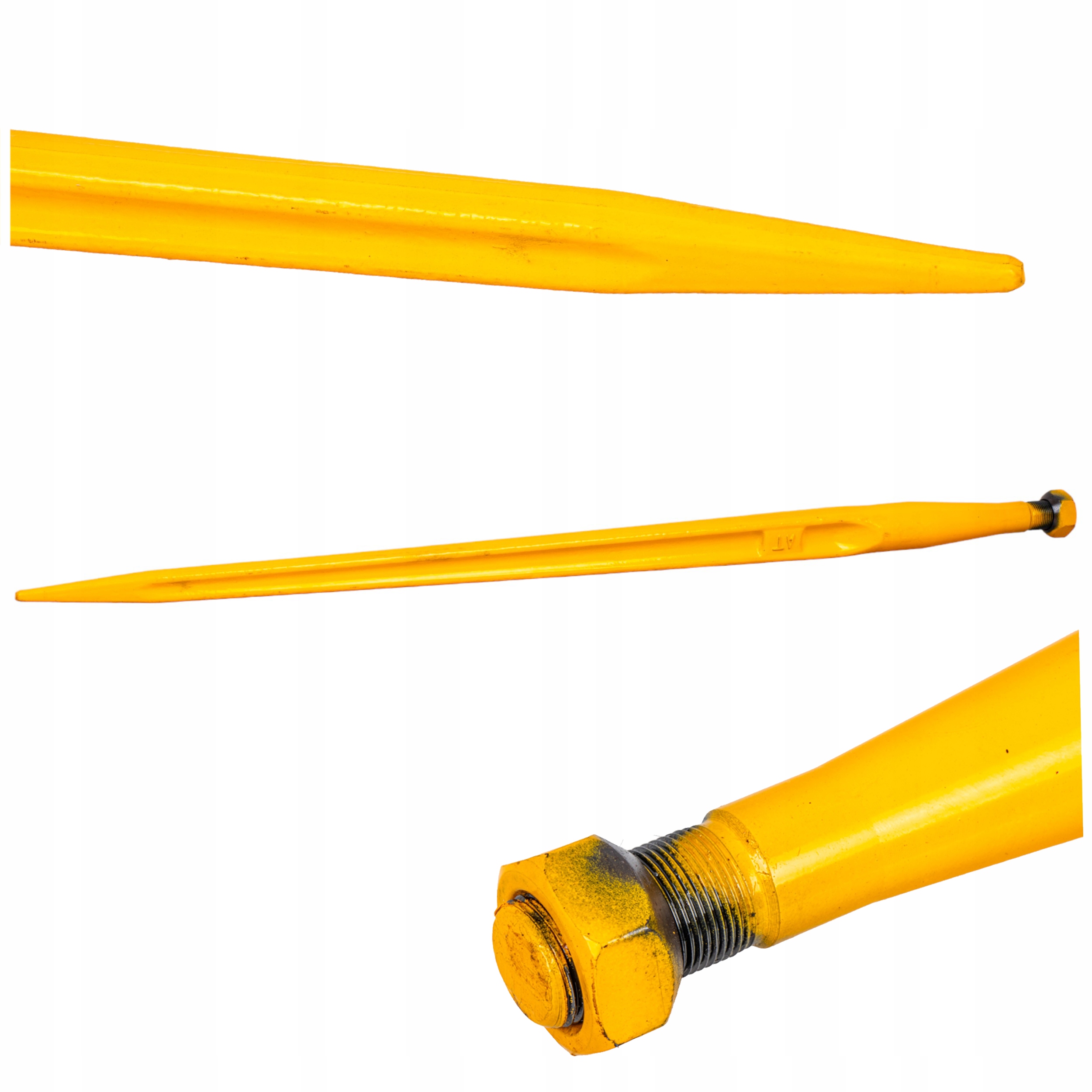 ZĄB ŁADOWACZA PROSTY Z NAKRĘTKĄ M22x1,5 810mm