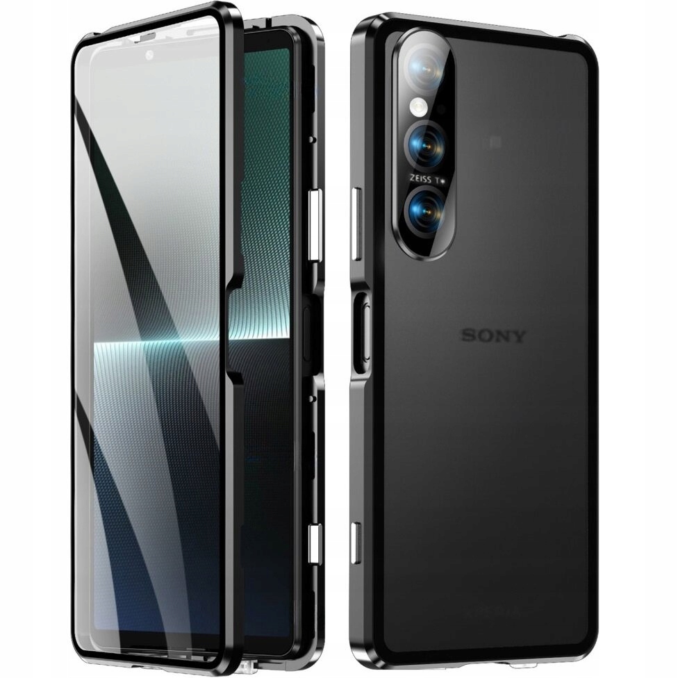 Magnetyczne Etui Do Sony Xperia 1 VI Obudowa Case Dual Glass