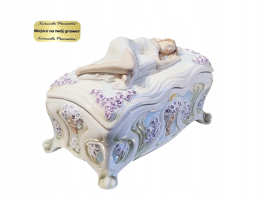 Porcelánová Krabička S Dívkou, Klasická Secese, Krásná Jako Dárek