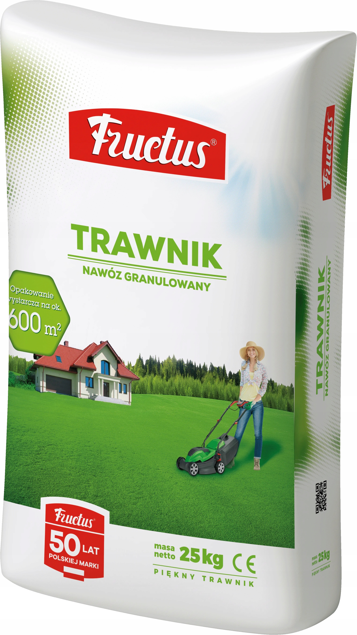 Nawóz do trawy Fructus Trawnik 25kg do trawnika Ogranicza Mech I Chwasty