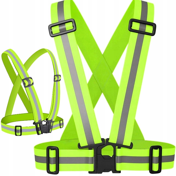 SZELKI ODBLASKOWE PASY KAMIZELKA UNIWERSALNA BHP