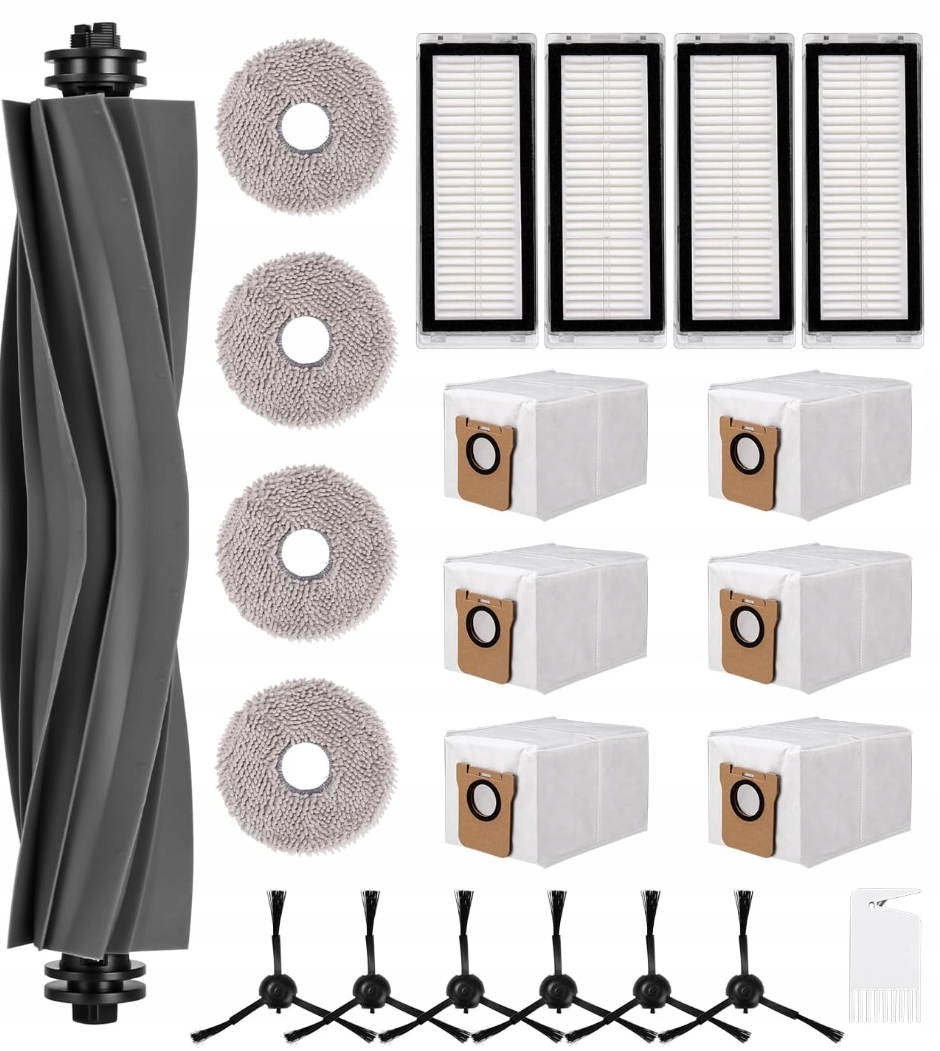 Zestaw Szczotki Filtry Mop Worki Do Odkurzacz Dreame L20 Ultra Complete L30