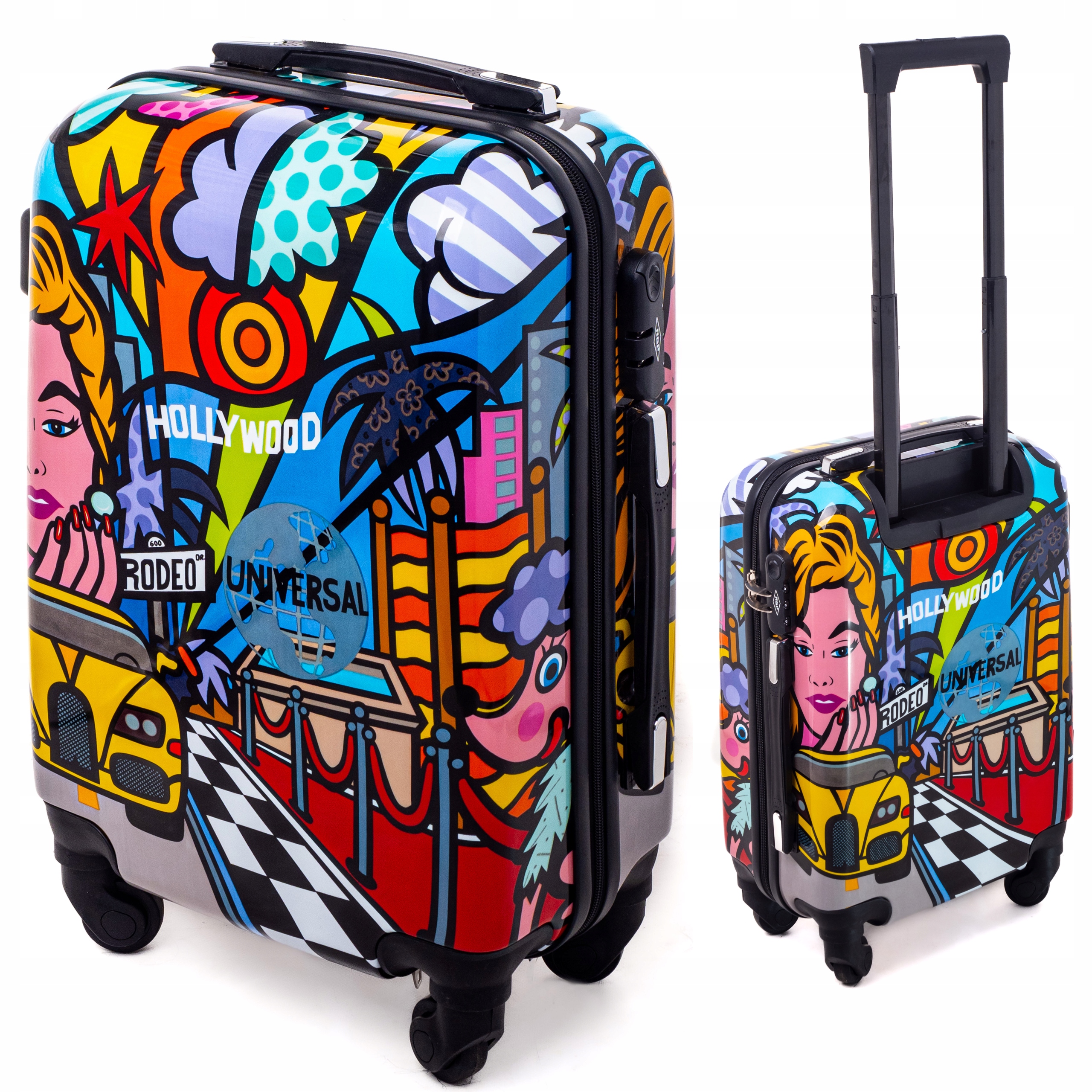 Mała walizka kabinowa Podróżna Torba Turystyczna Na Kółkach Kabinówka Abs