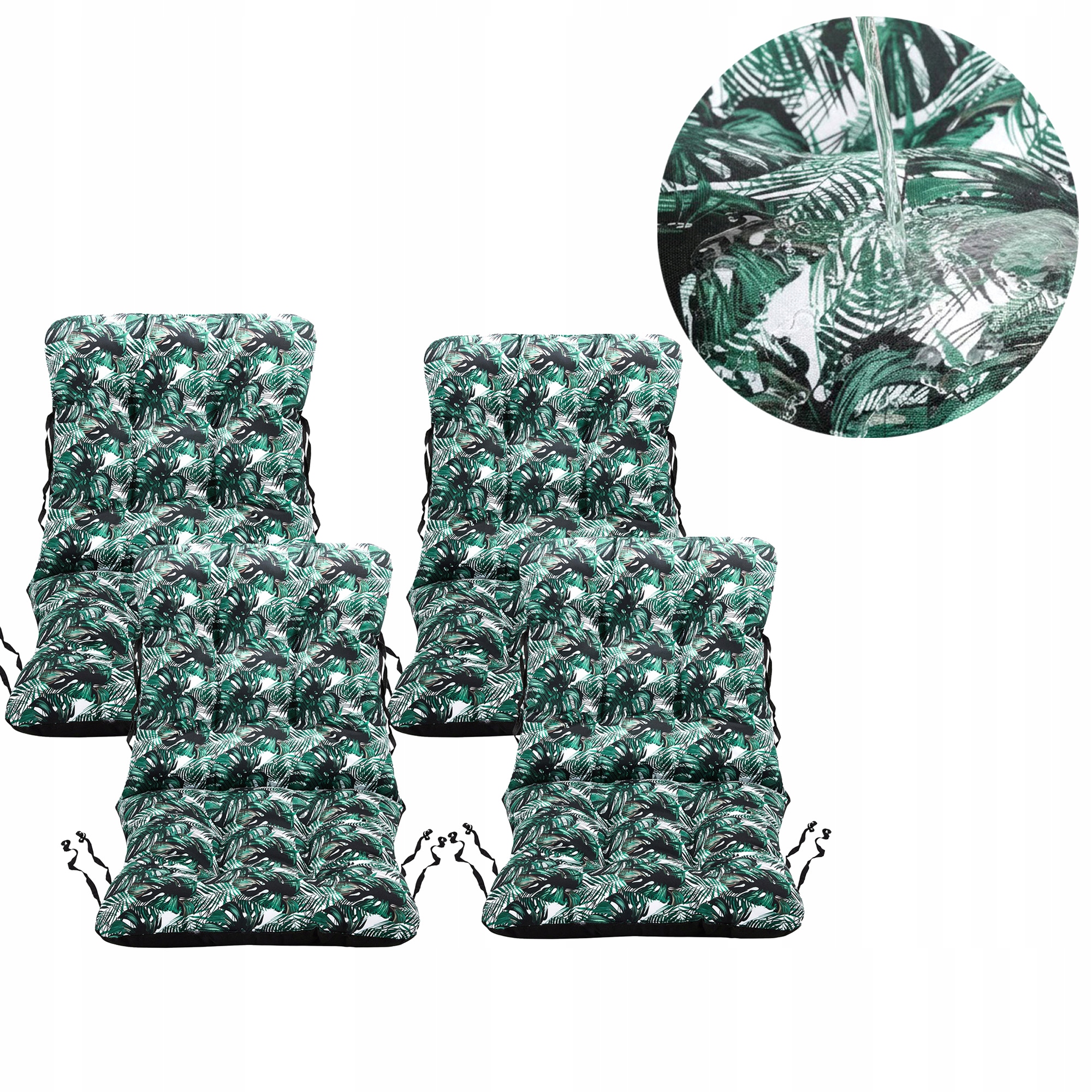Set polštář polštář na zahradní židli lehátko 48x48x48 Exotic 4ks