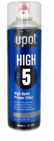 U-pol High 5 Szary podkład grubowarstwowy 450 ml