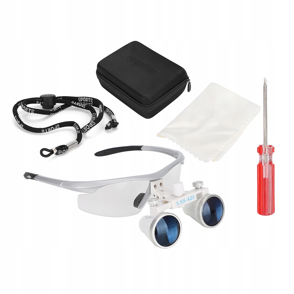 3.5x Head Dental Loupe Regulowana Lupa