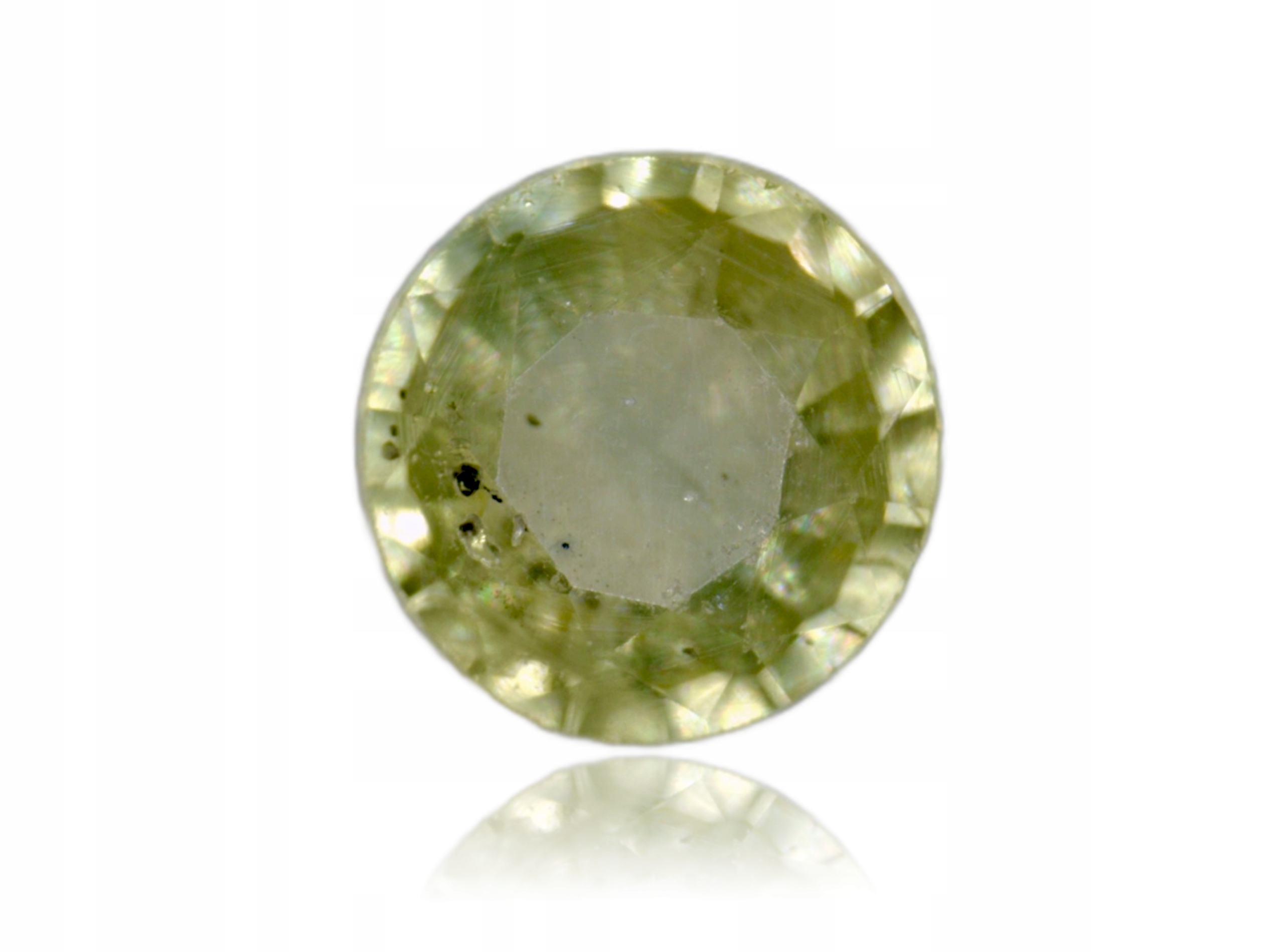 Safír 0.12ct Žlutý Kulatý eCertifikát Wbd