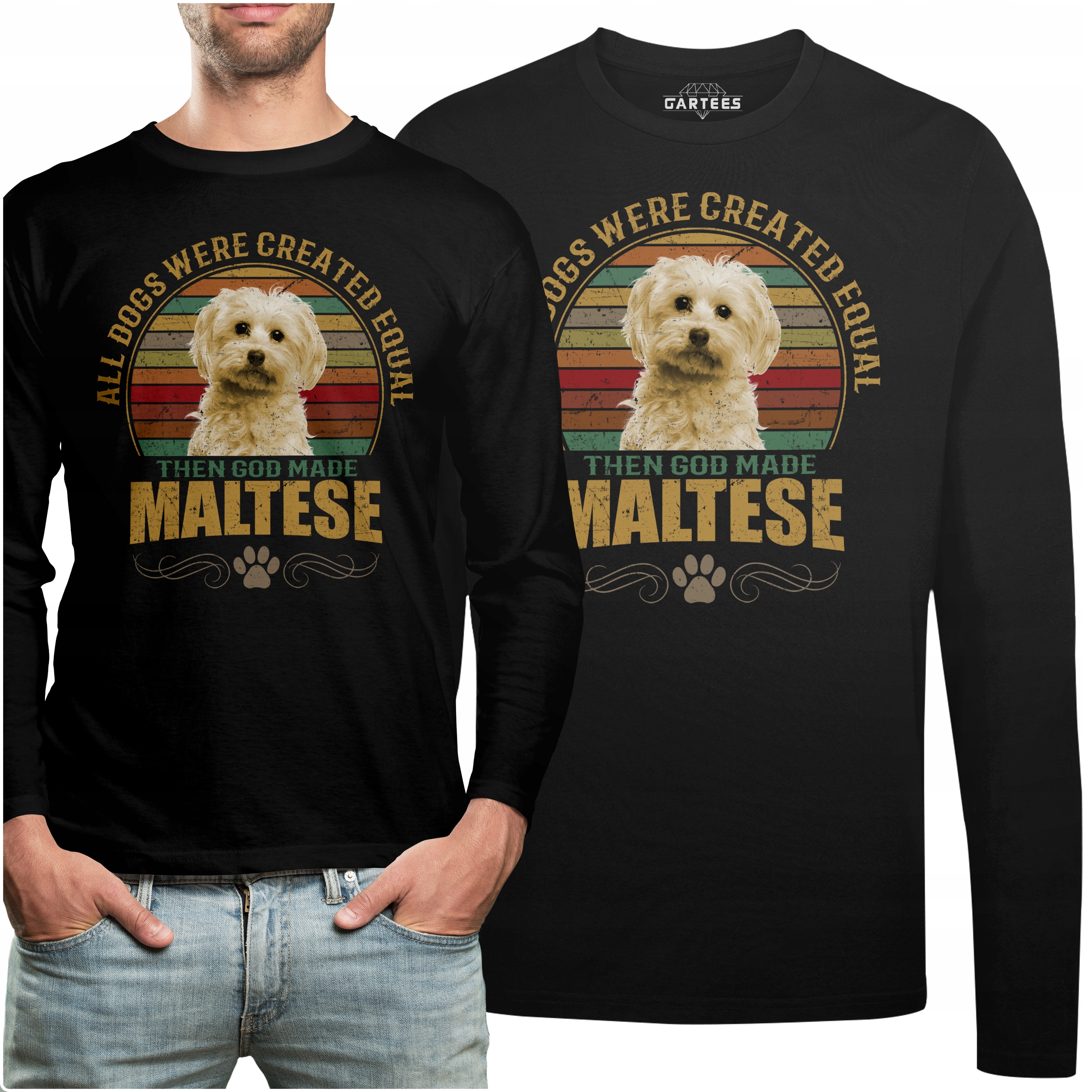 

Koszulka Long Pomysł Na Prezent Pies Maltese