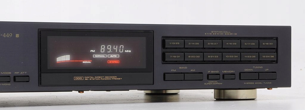 PIONEER F-449 FIRMOWY TUNER RADIOWY ! Rodzaj cyfrowy