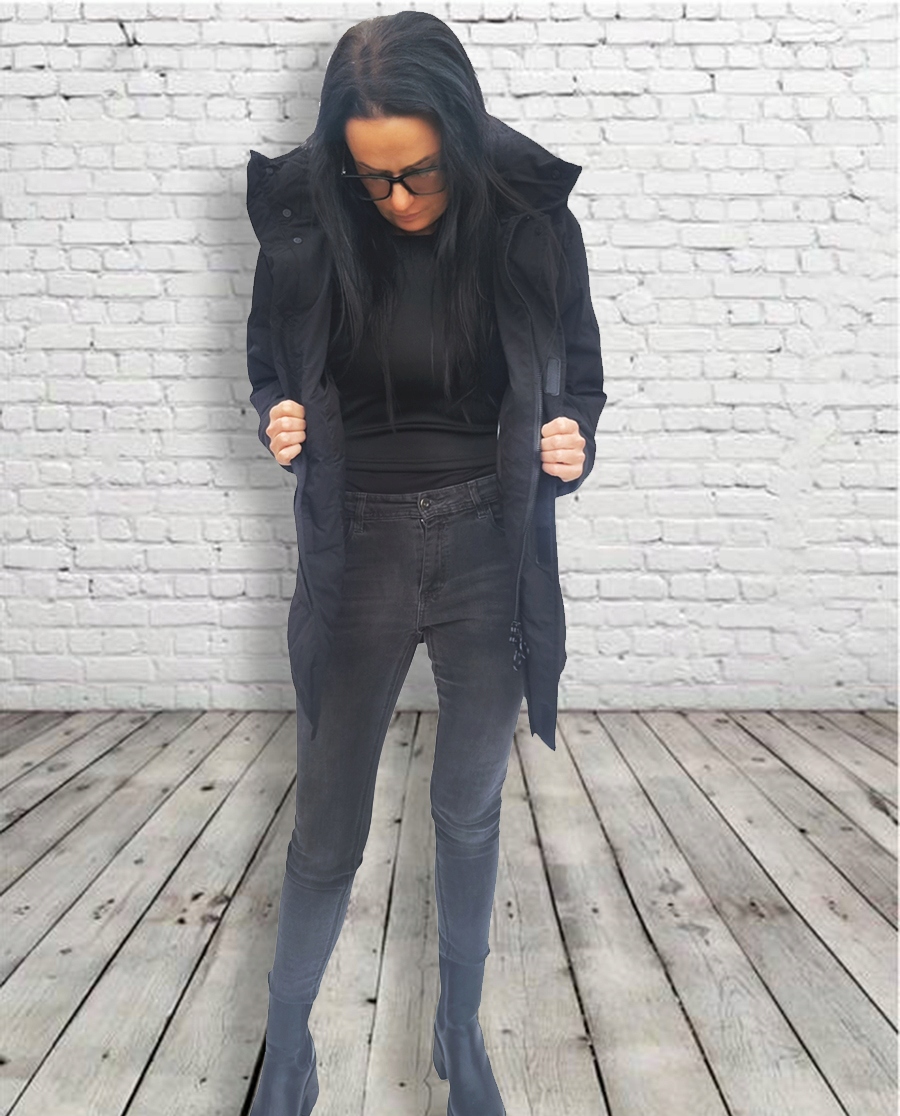 KURTKA DAMSKA ZIMOWA PARKA PŁASZCZYK OCIEPLANY KAPTUR CIEPŁA roz 3XL Rozmiar 3XL