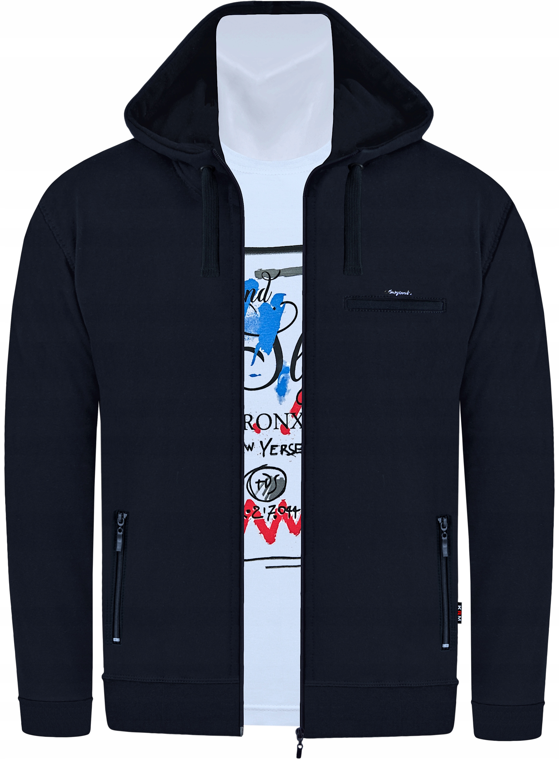 

Cienka Bluza Sport Fr M-6XL Jakość 4XL cz/c