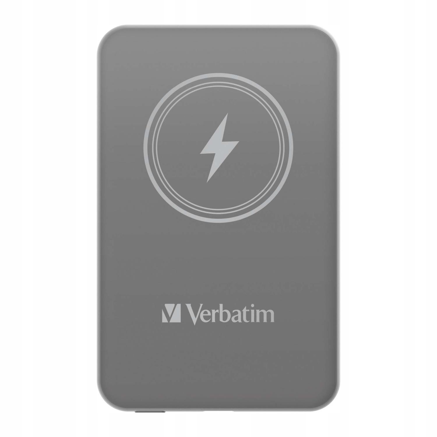 Verbatim Powerbank 10000mAh Usb-c Pd 3.0 Grey Magnetyczny Ładowanie
