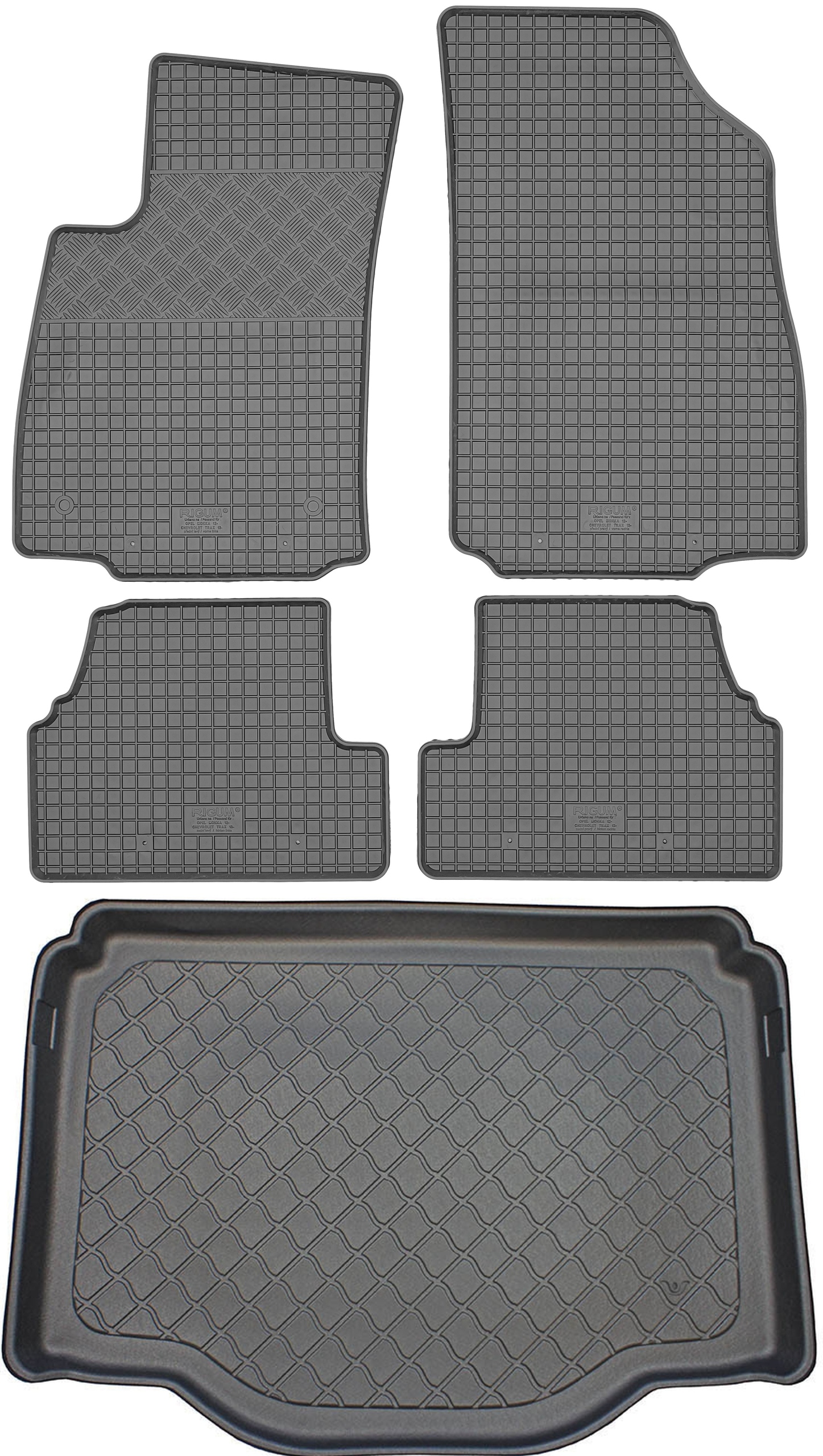 Opel Mokka & Mokka Allroad Suv 12- Sada Gumové rohože rohož
