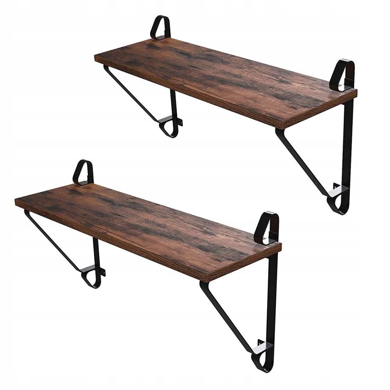 

2x Półka Wisząca Do Salonu Loft Rustykalna