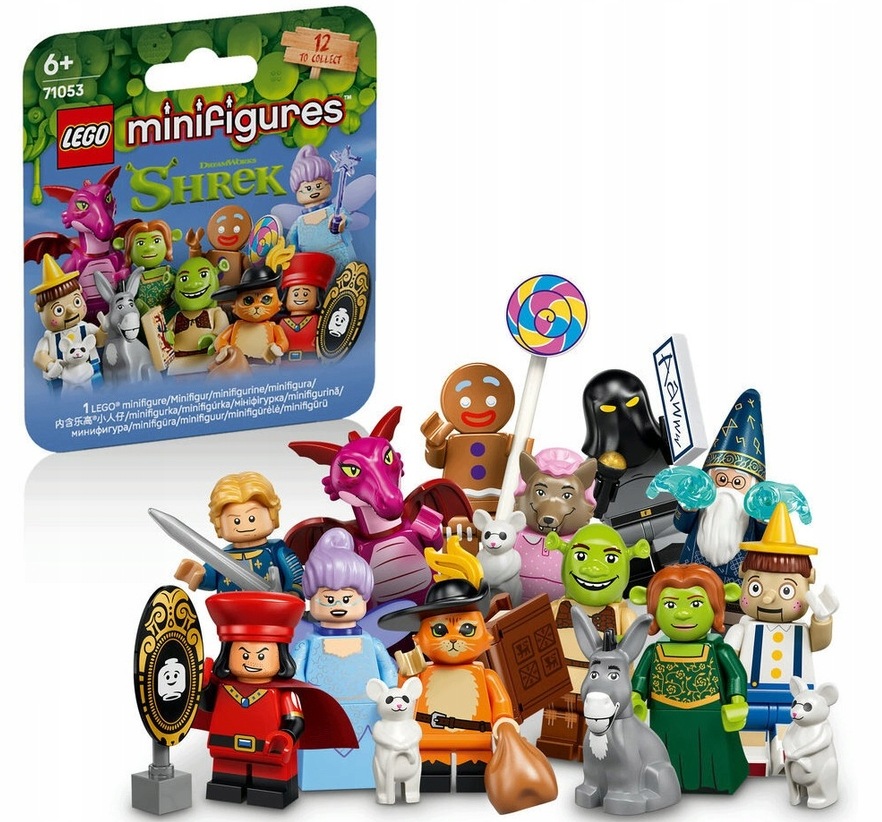 71053 Lego Minifigures Minifigurki Seria Shrek Zestaw Komplet 12 Figurek