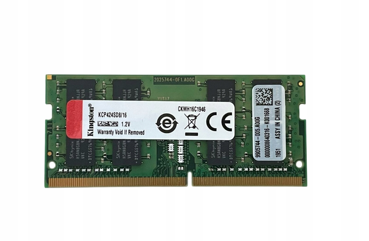 Nowa Pamięć Ram Kingston 16GB DDR4 2400MHZ Sodimm