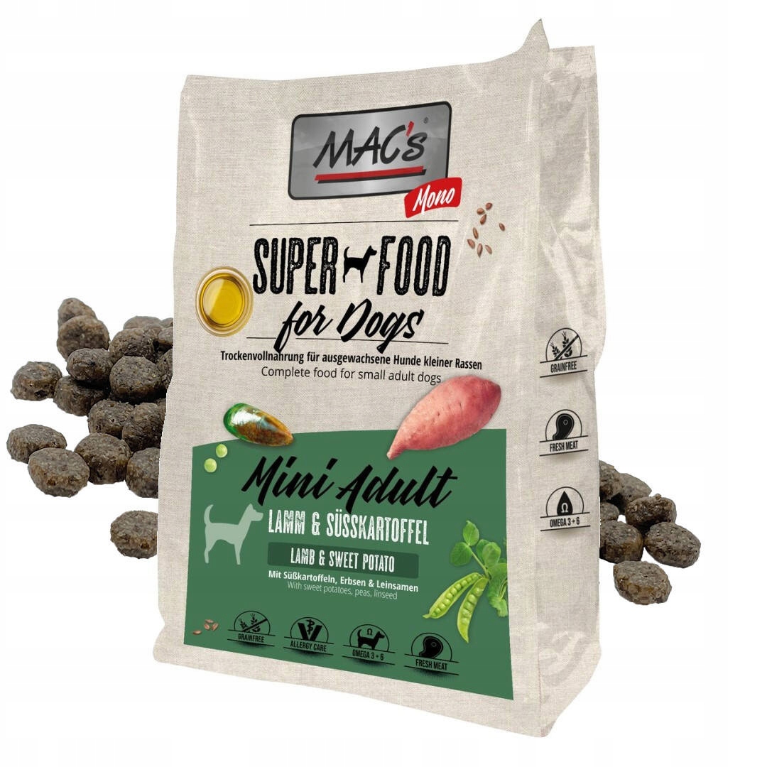 Mac's Dog Mini Sucha Karma Monoproteinowa Z Jagnięciną 7kg Dla Małych Psów