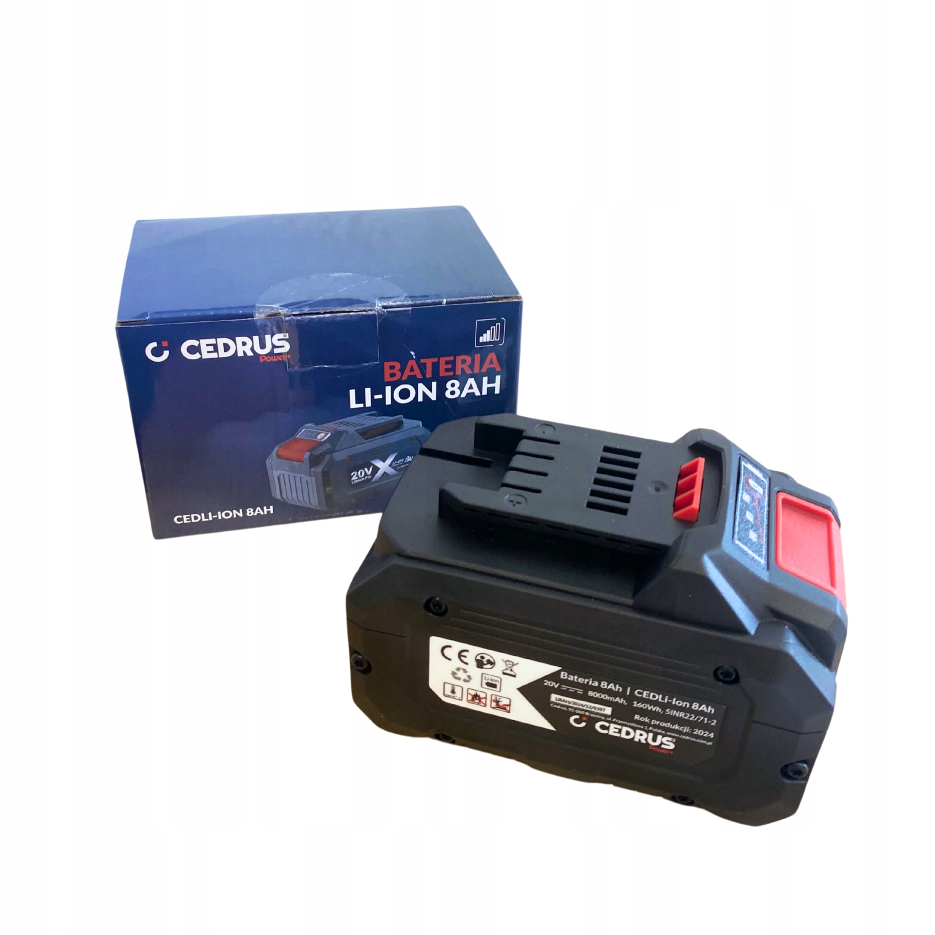 Bateria Akumulator Cedli-ion 8AH 20V Do Urządzeń Nac