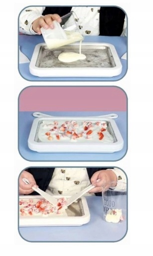 PATELNIA MASZYNKA DO LODÓW TAJSKICH DOMOWE LODY Model Ice Cream Pan