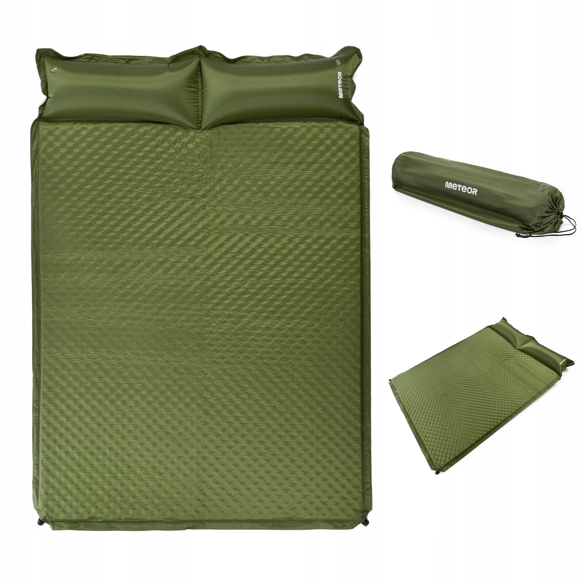 Mata Samopompująca Materac Dwuosobowa Dmuchana Meteor 192x132x3 2osobowa