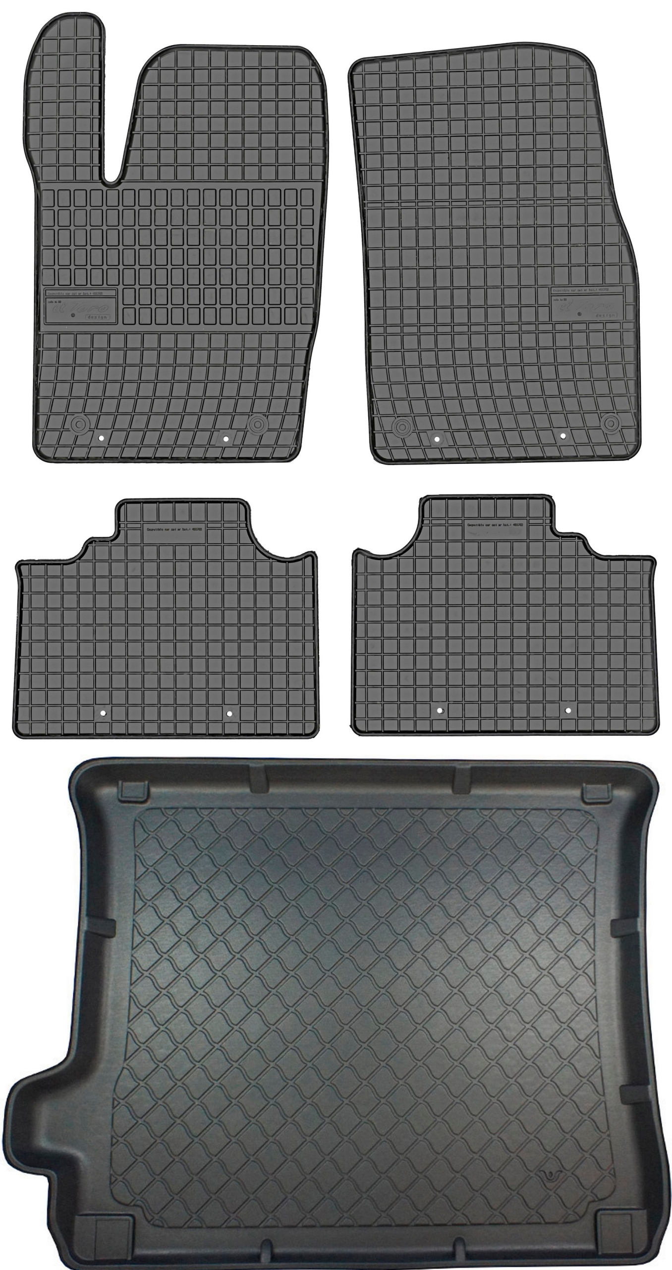 Jeep Grand Cherokee IV WK2 10-21 Gumové stierače rohožka do batožinového priestoru