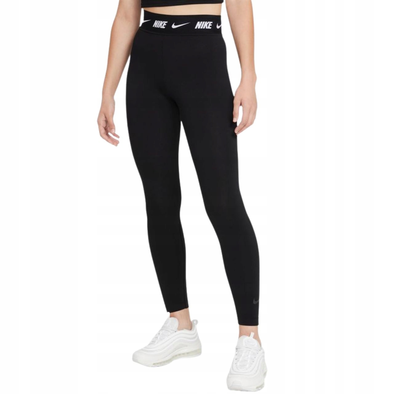 Legginsy damskie Nike Nsw Club Hw czarne DM4651-010 roz: XXL