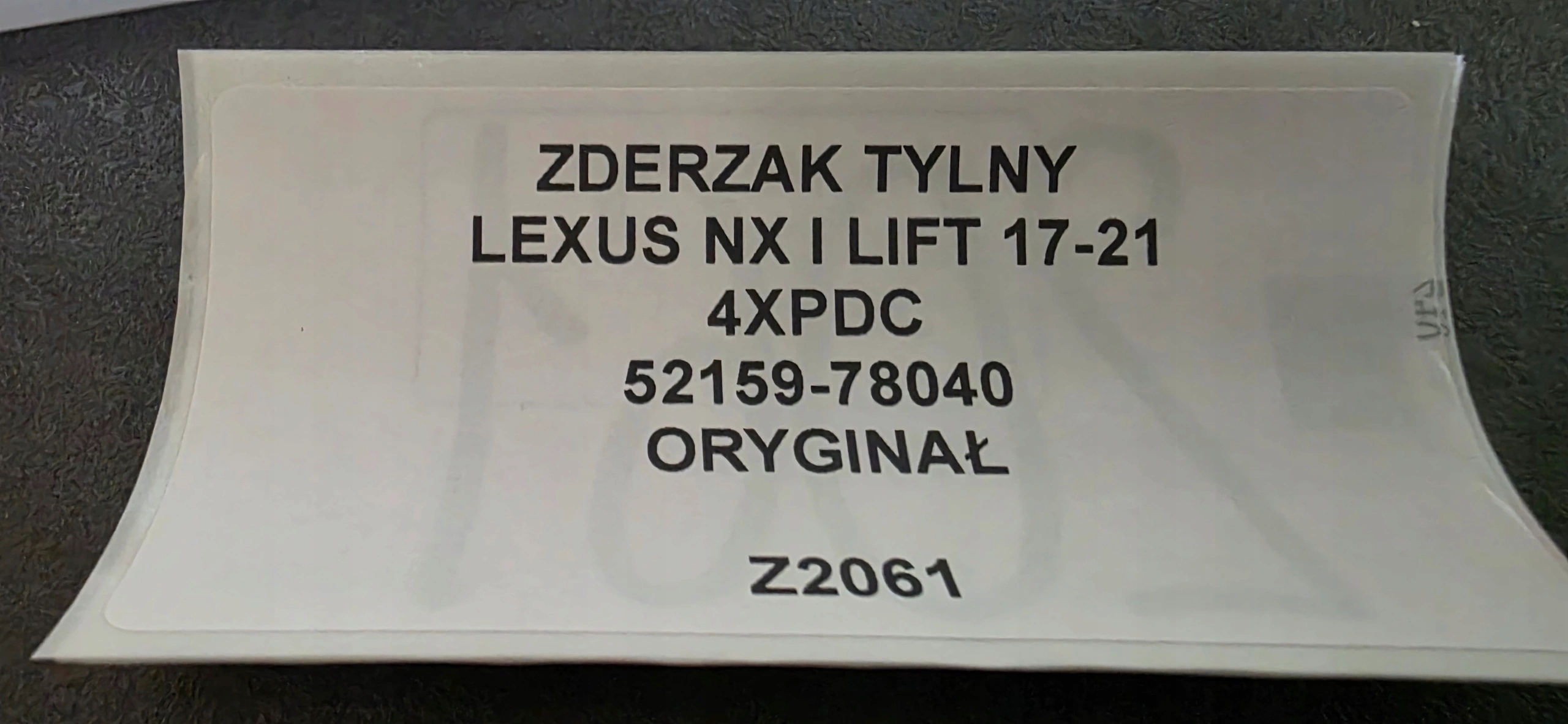 Paraurti posteriore LEXUS NX e LIFT 17-21 4XPDC Originale 52159-78040