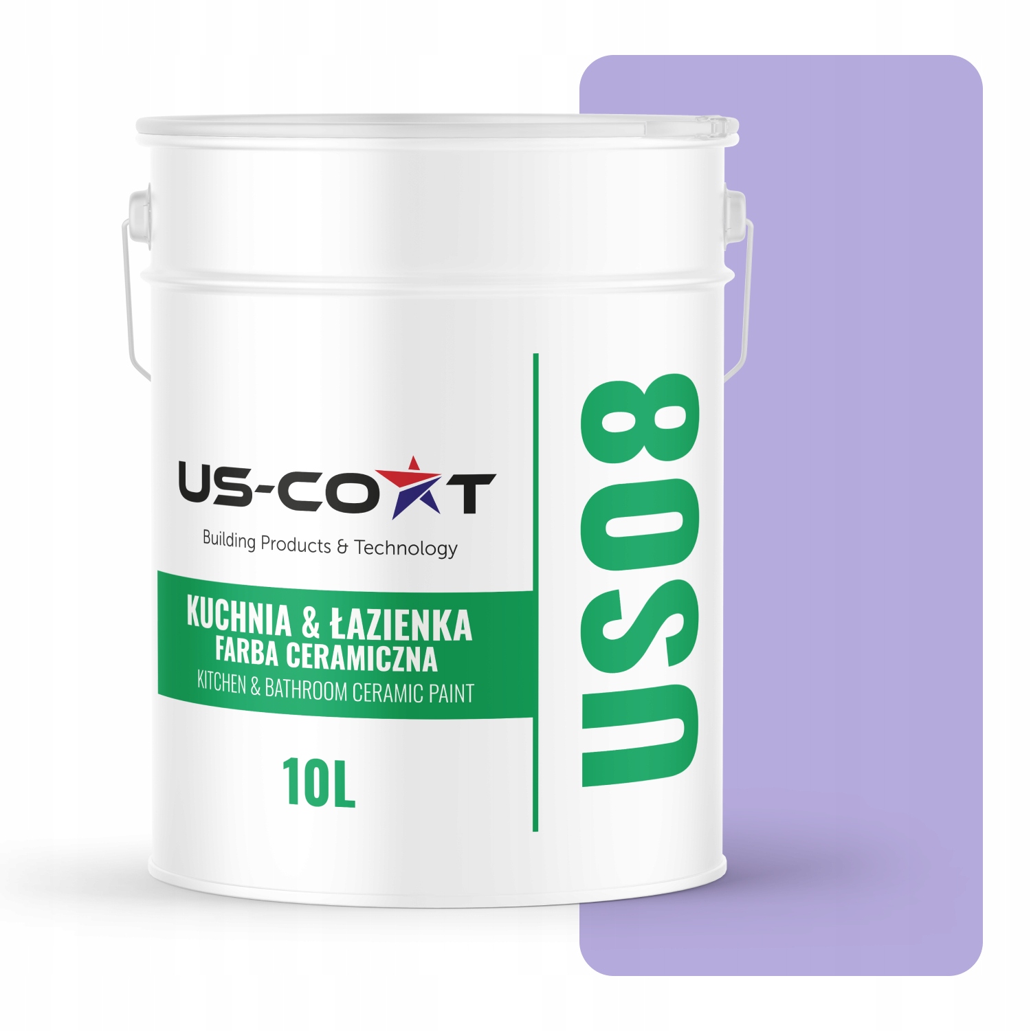 Keramická Farba Kuchyňa Kúpeľňa Vresová H2743 Hlboká Matná 10 L Nástenná