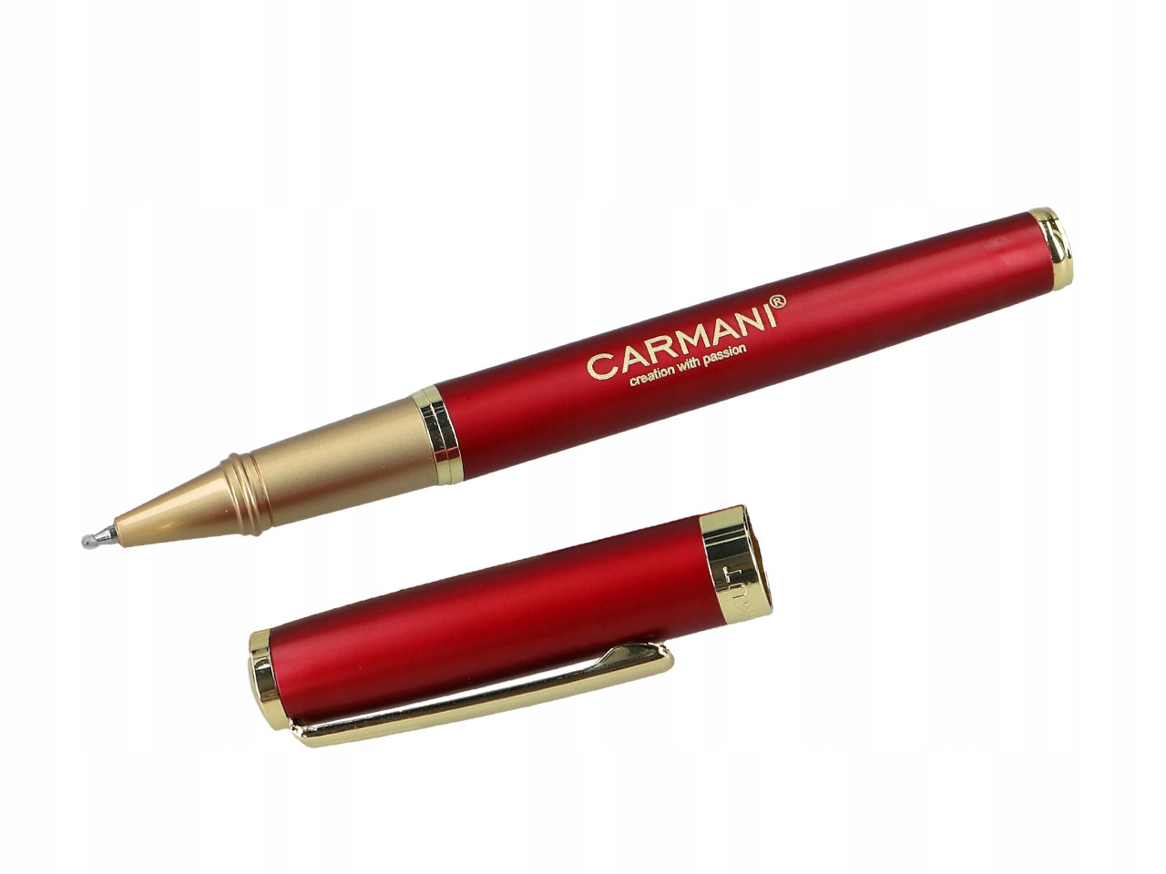 Pióro kulkowe z nabojami, bordowe. Marka Hanipol