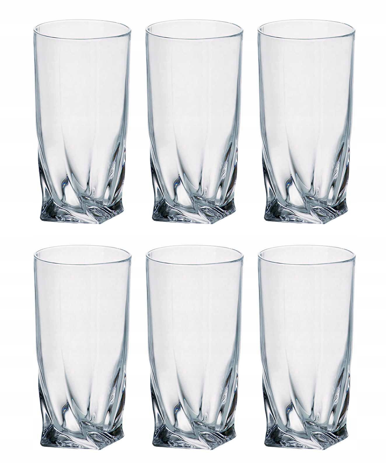 

Bohemia 6 x szklanka wysoka 350ml Quadro