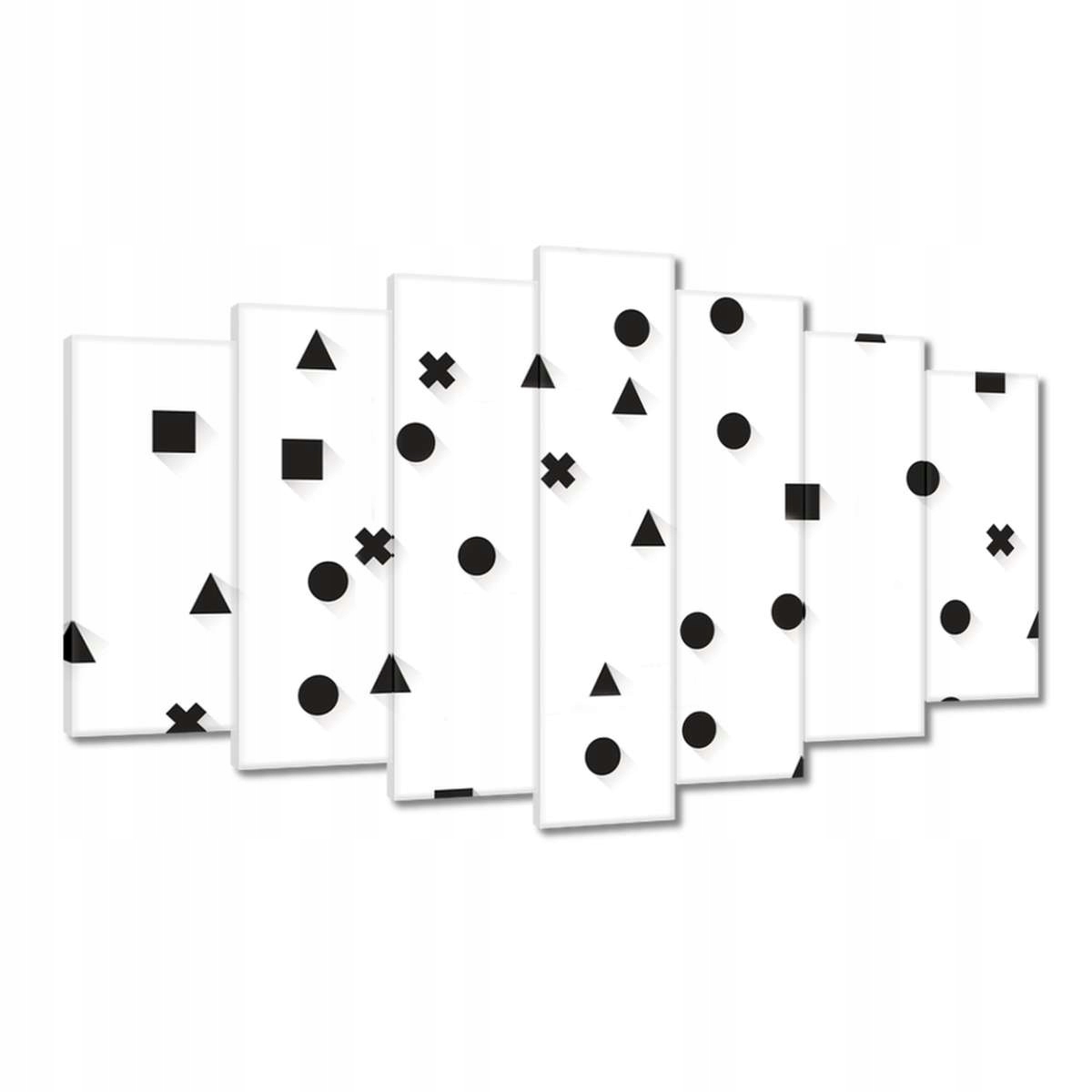 Obrazy 140x80 Černobílá geometrie