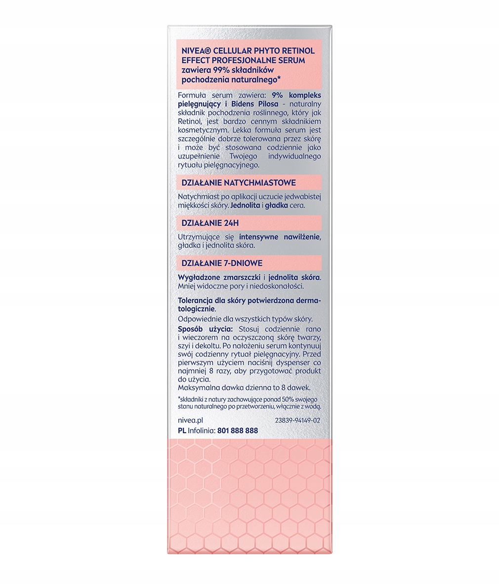 NIVEA CELLULAR PHYTO R PROFESSIONAL Serum Retinol na zmarszczki 30ml EAN (GTIN) 9005800353036