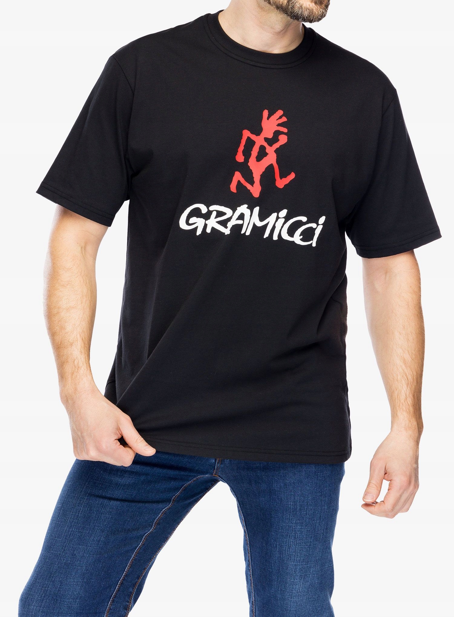 Bavlněné tričko Gramicci Gramicci Logo Tee černá XL