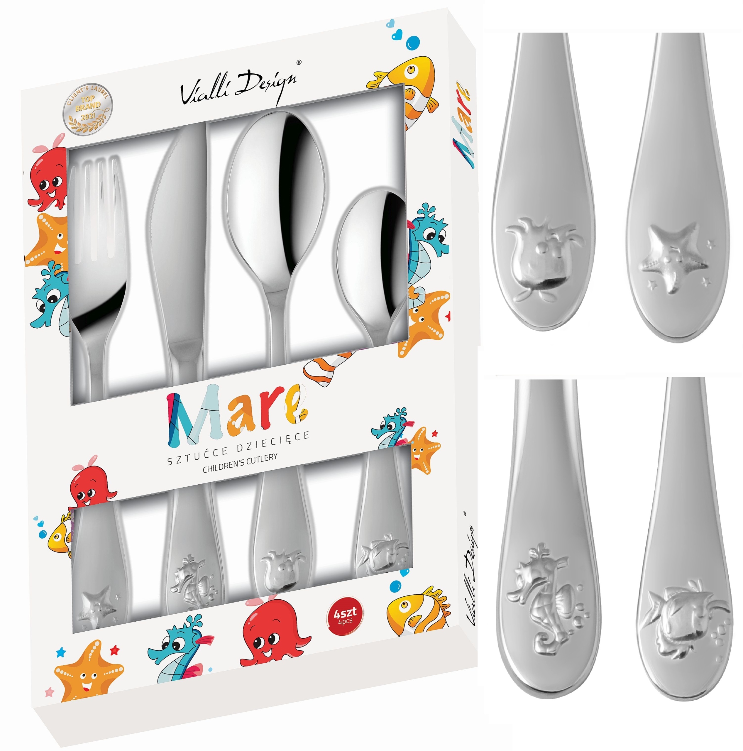 

Vialli Design Sztućce Dzieci Dziecięce Mare 8272